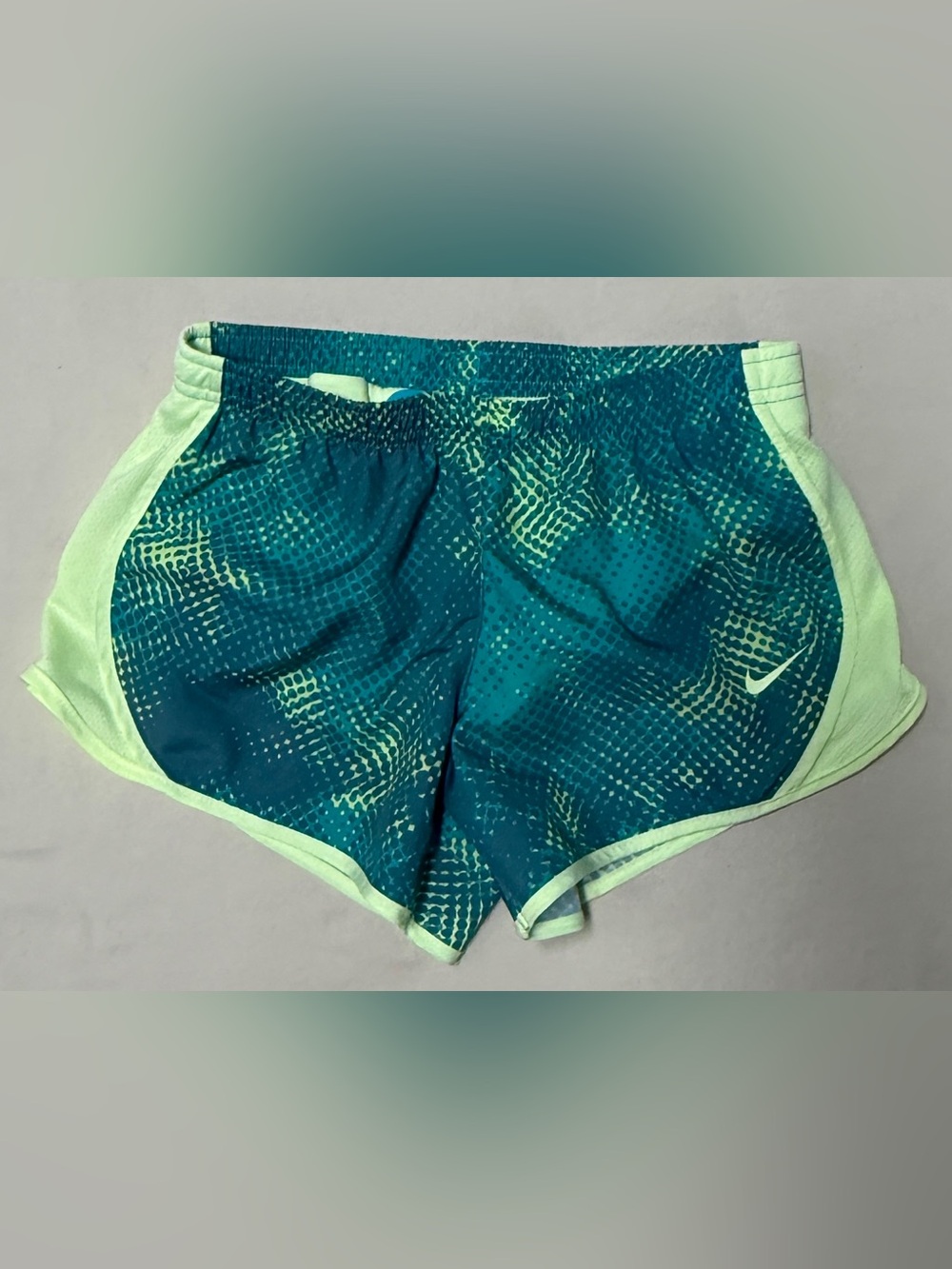 Nike Teal and Mint Girls' Athletic Shorts